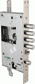 Замок врезной MOTTURA двухсистемный 54.K787 D (правый), ключ 40 мм