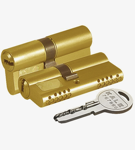Цилиндровый механизм Kale kilit (Кале килит) 164 OBS SNE/90 (40+10+40) mm латунь 5 кл.
