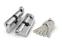 Цилиндровый механизм Fuaro (Фуаро) с вертушкой R302/68 mm (26+10+32) CP хром 5 кл.