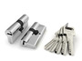 Цилиндровый механизм Fuaro (Фуаро) R600/90 mm-BL (50+10+30) CP хром 5 кл. БЛИСТЕР
