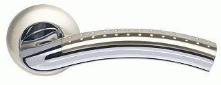 Ручка раздельная ARMADILLO Libra LD26-1SN/CP-3 матовый никель/хром TECH (кв. 8х140)