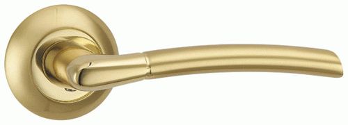Ручка дверная PUNTO ARDEA TL SG/GP-4 матовое золото/золото