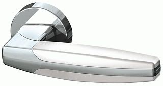 Ручка раздельная ARMADILLO ARC URB2 CP/CP/White-14 Хром/хром/белый