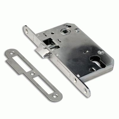 Замок без ручки АПЕКС 5300-CR хром без ц/м, м/о 85 мм